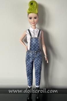 Mattel - Barbie - Fashionistas #124 - Denim Overalls - Petite - кукла